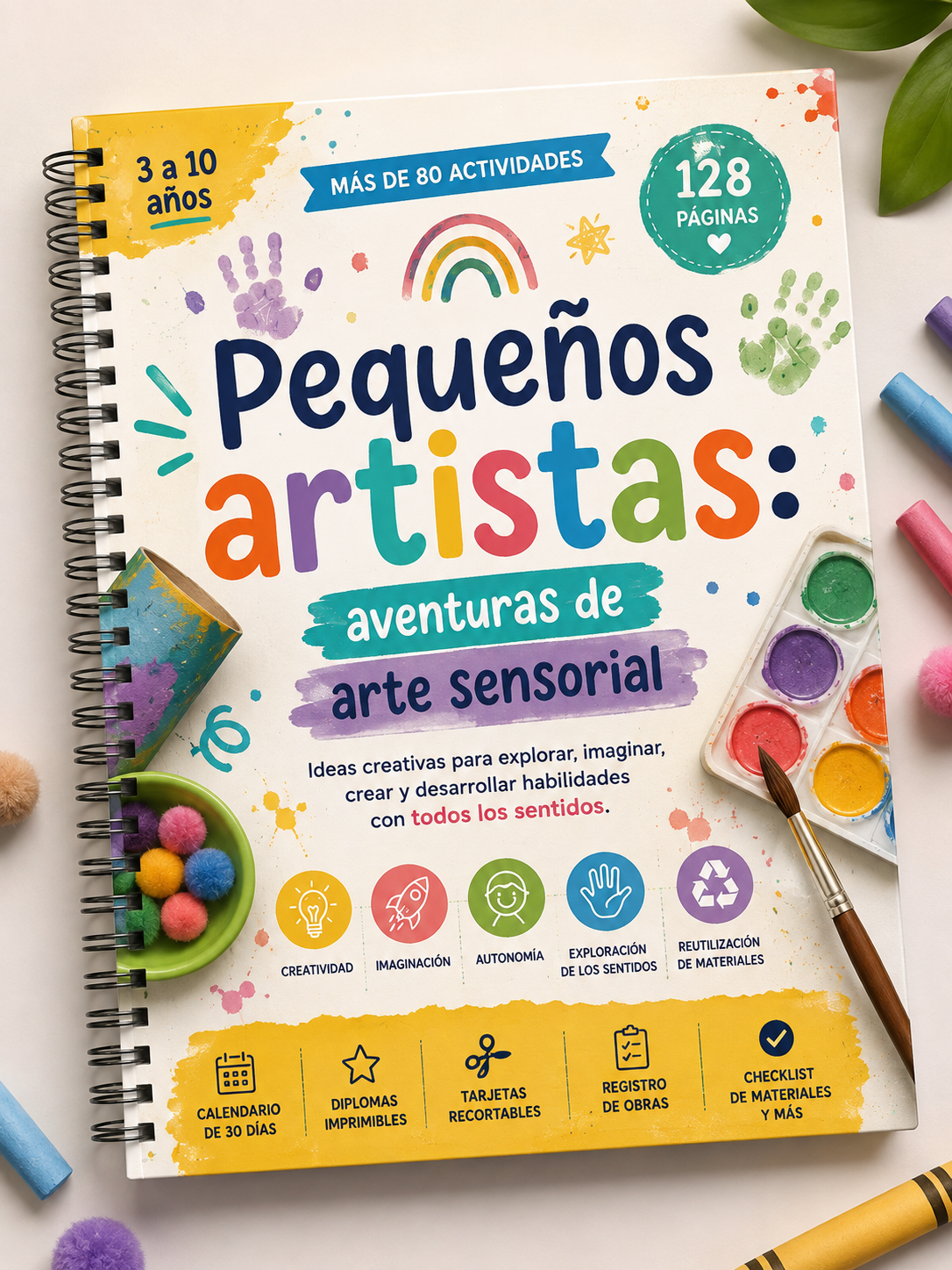 Libro digital: Pequeños Artistas, Aventuras de Arte Sensorial 🎨